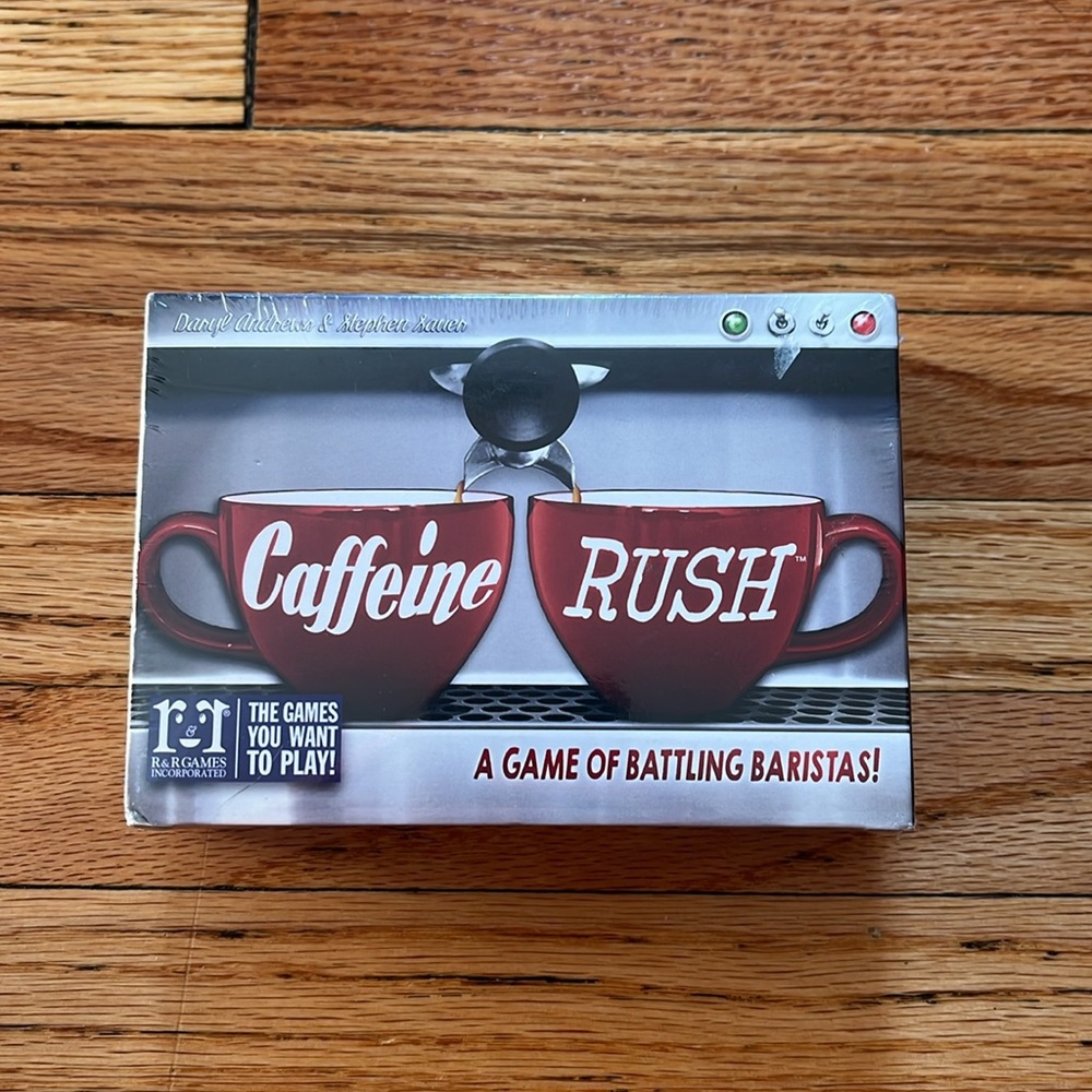 Caffeine Rush Card Game / New Sealed / R&R Games
